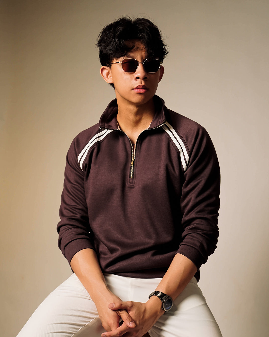 Lawson Halfzip Retro - Bracken Brown