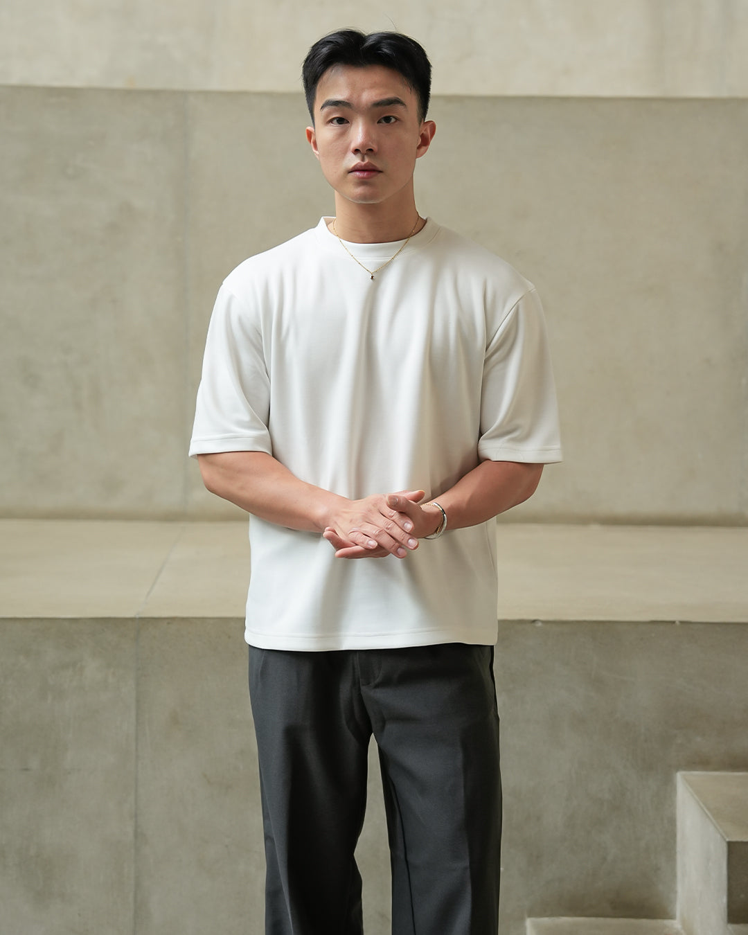Oversize Tee Shirt Heavyweight BreezeWear - Offwhite
