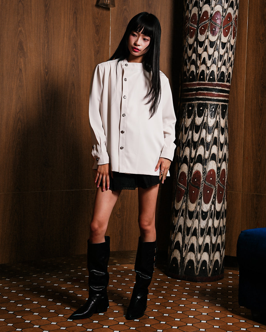 Asymetrical Shirt - Offwhite