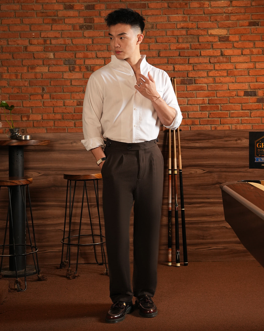 Gurkha Pants Cotton Wool - Coffee