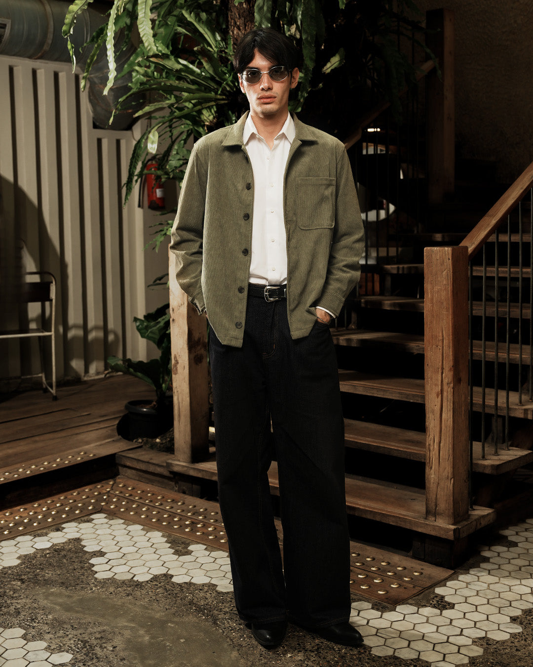 Overshirt Corduroy - Sage Green