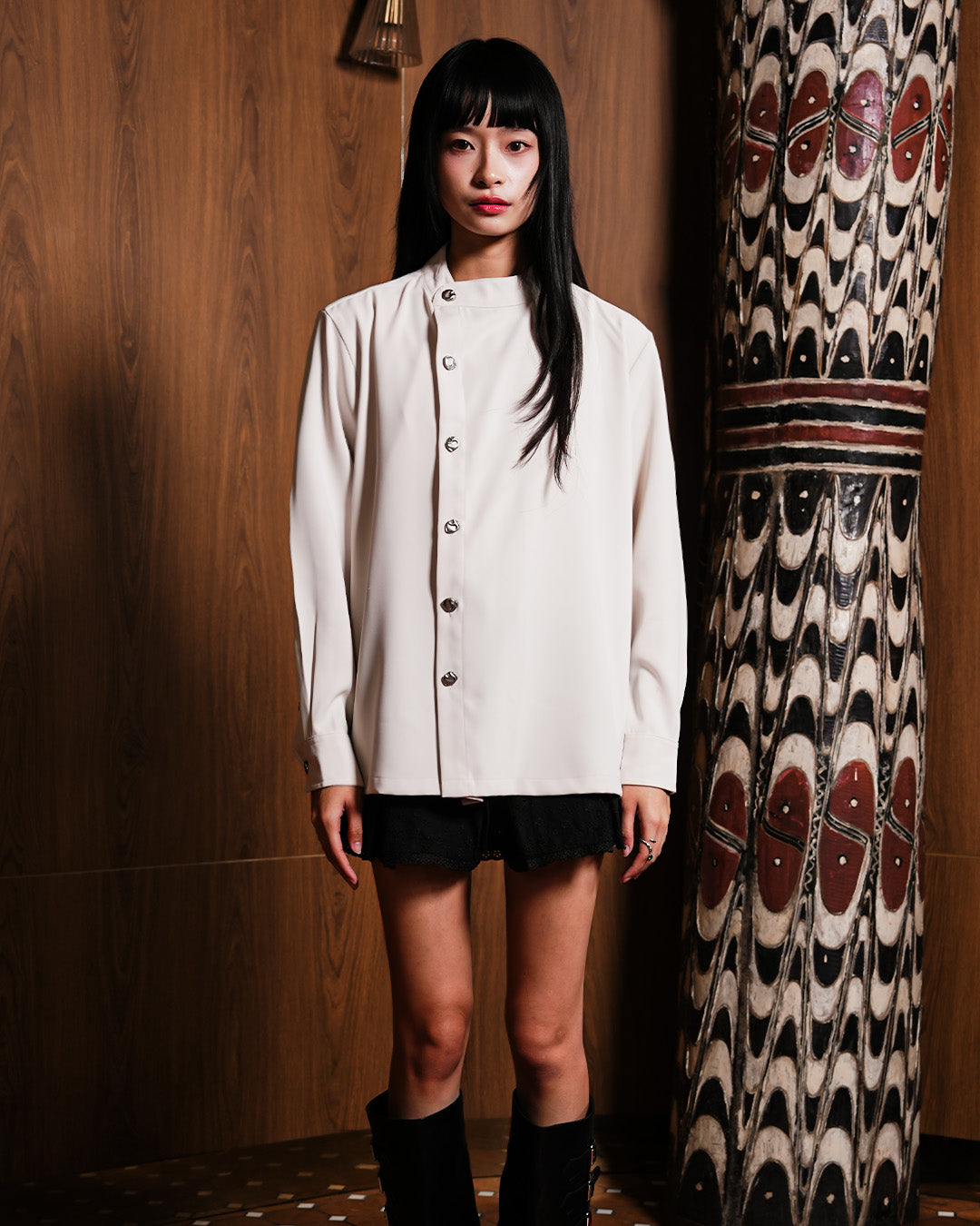 Asymetrical Shirt - Offwhite
