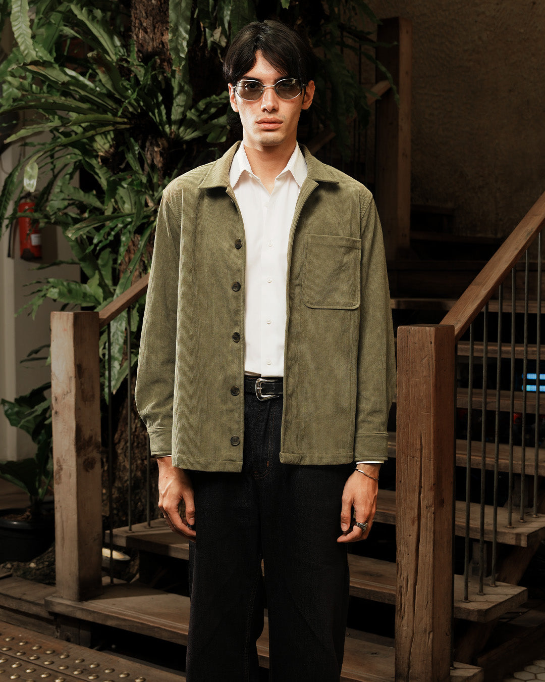 Overshirt Corduroy - Sage Green