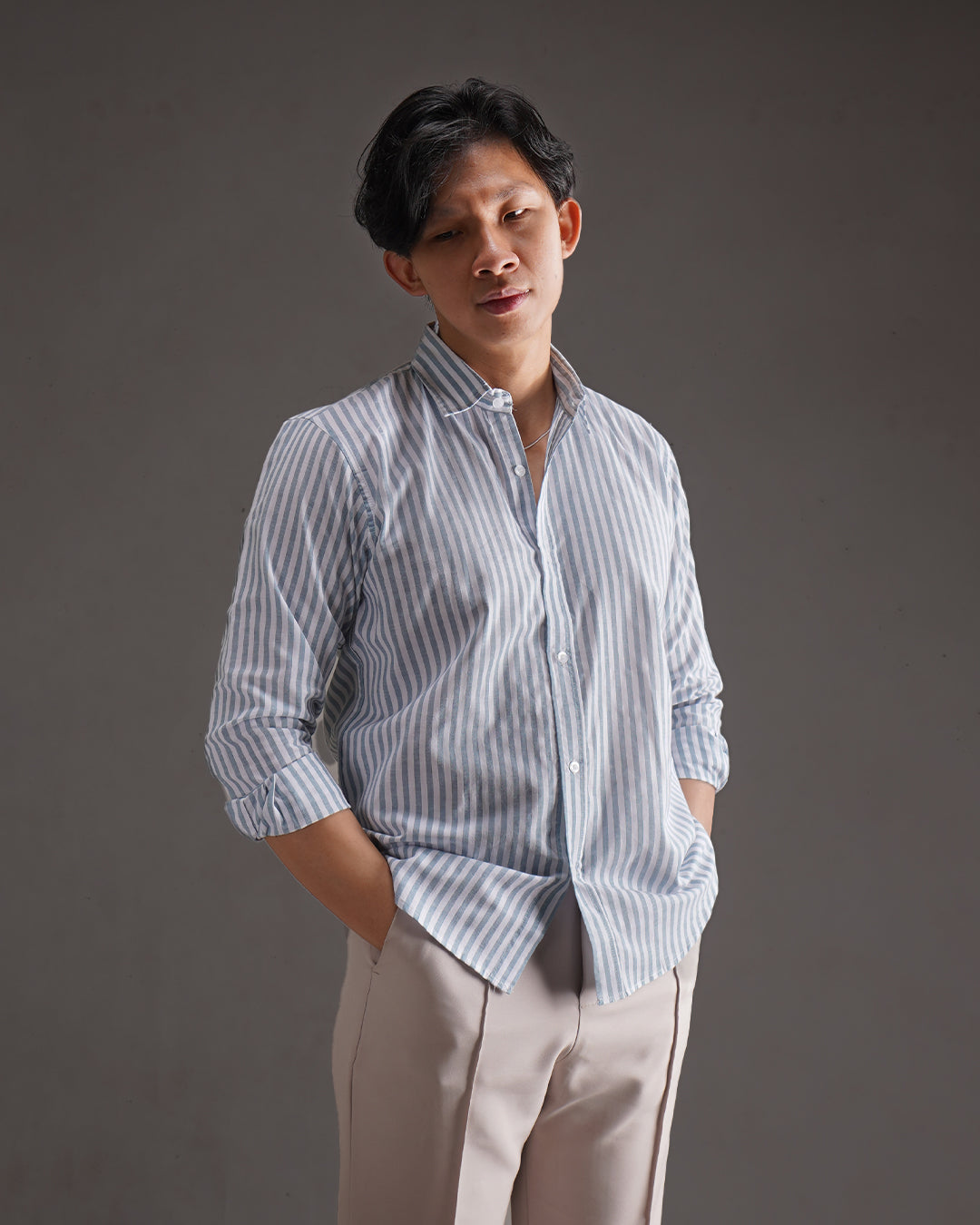 Yanded Stripe - Retro Blue