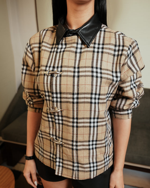 Alden Plaid Clasp Jacket