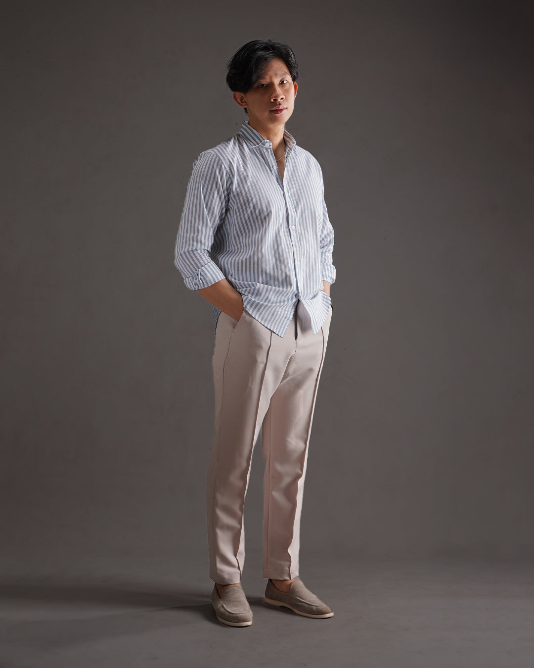 Yanded Stripe - Retro Blue