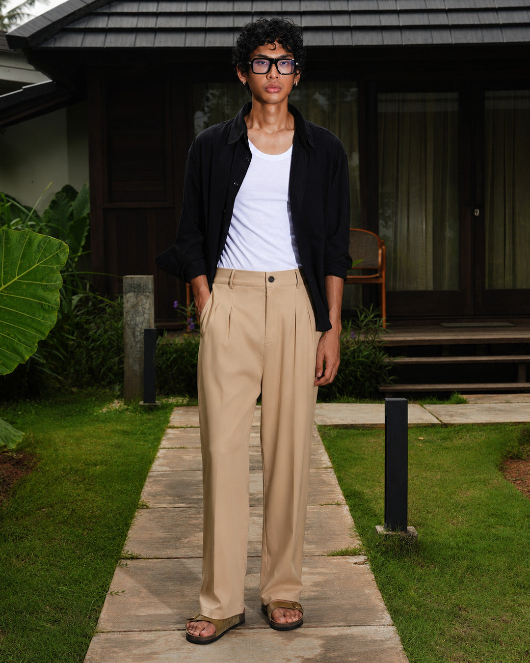 Modern Fit Chino Pants - Beige