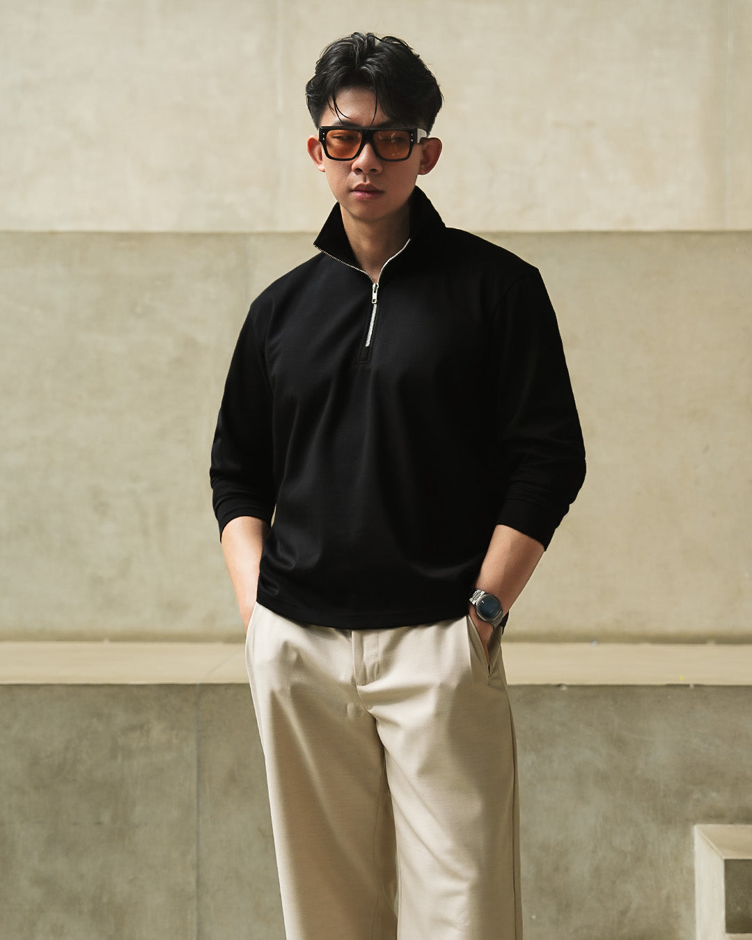 Half Zip Breeze Wear 2.0 - Black