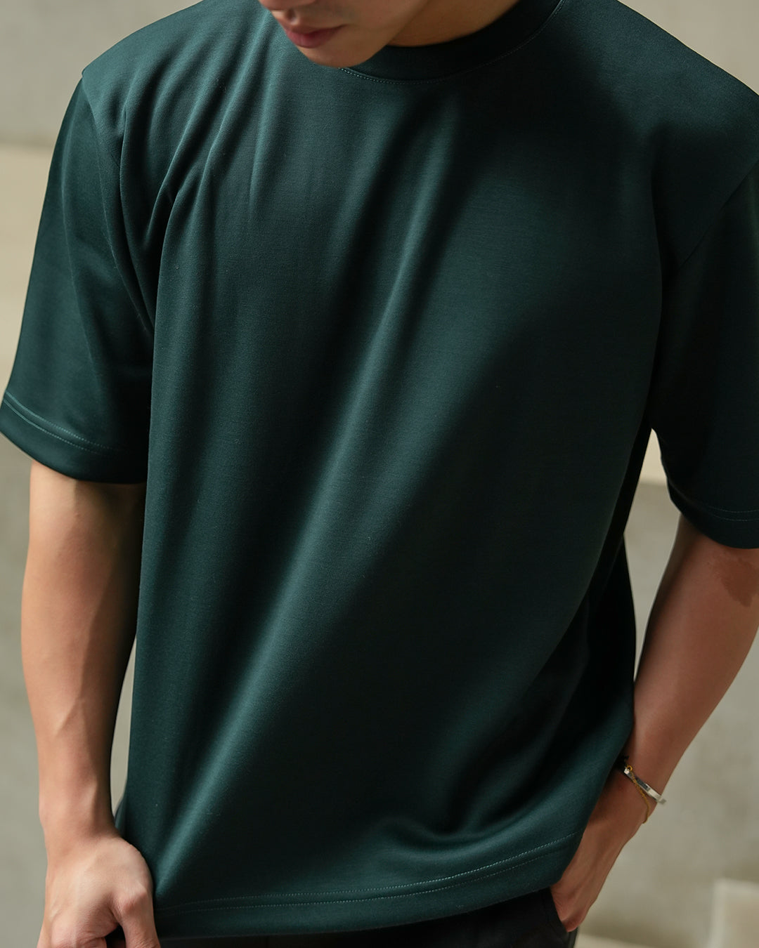 Oversize Tee Shirt Heavyweight BreezeWear - Emerald Green
