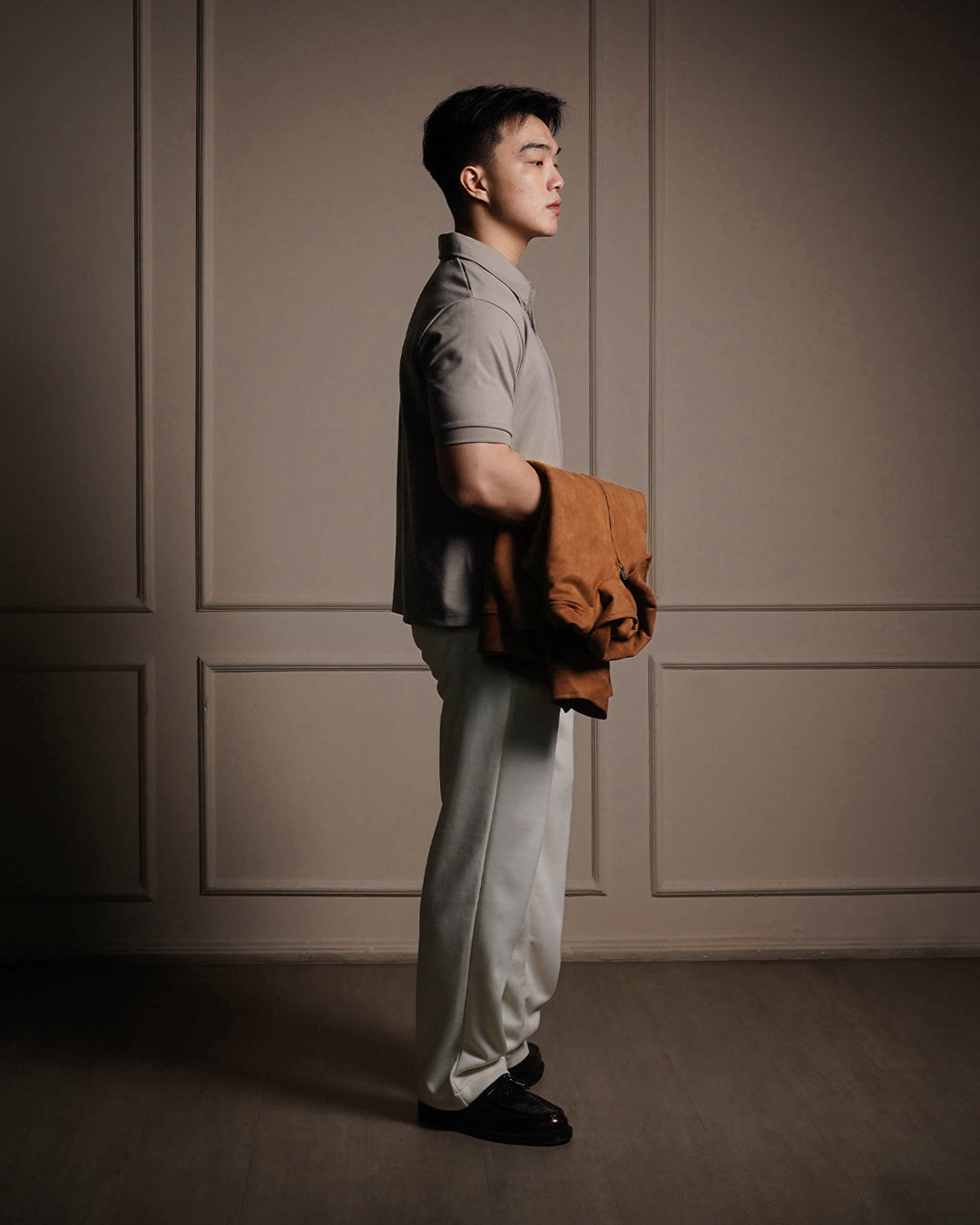 Polo Modern Fit Minimal Breeze Wear - Moonrock