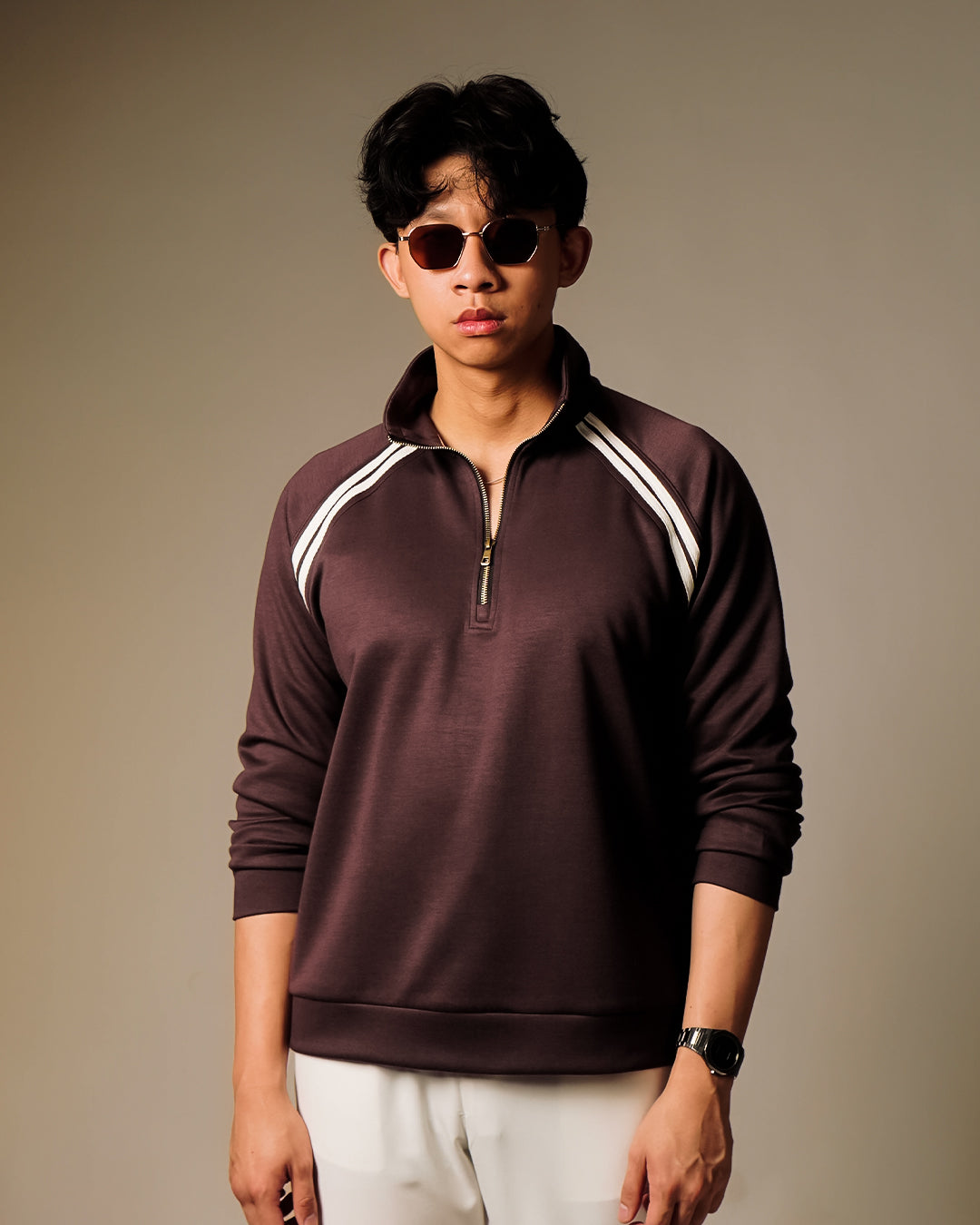 Lawson Halfzip Retro - Bracken Brown