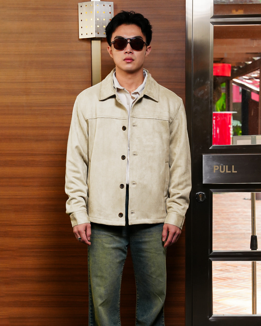 Minimal Button Suede
