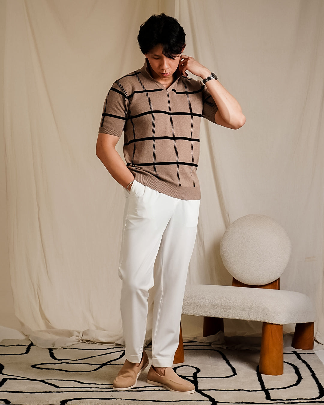 Polo Fenndy Short Sleeve Cotton - Brown