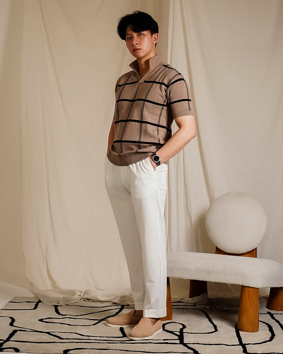 Polo Fenndy Short Sleeve Cotton - Brown