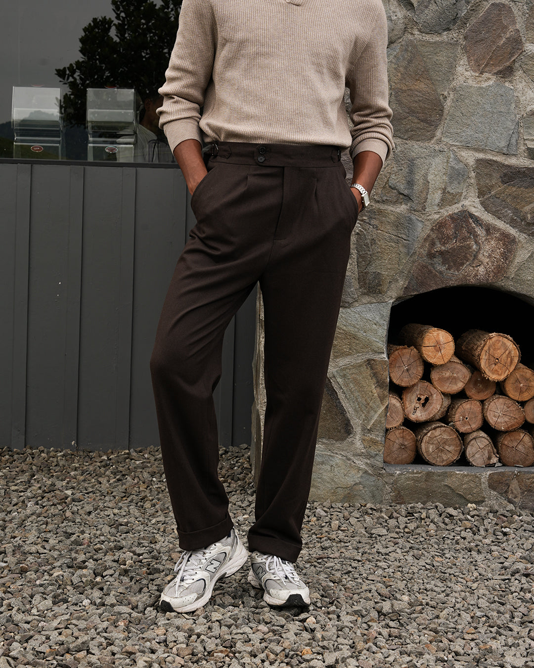 Gurkha Pants Cotton Wool - Coffee