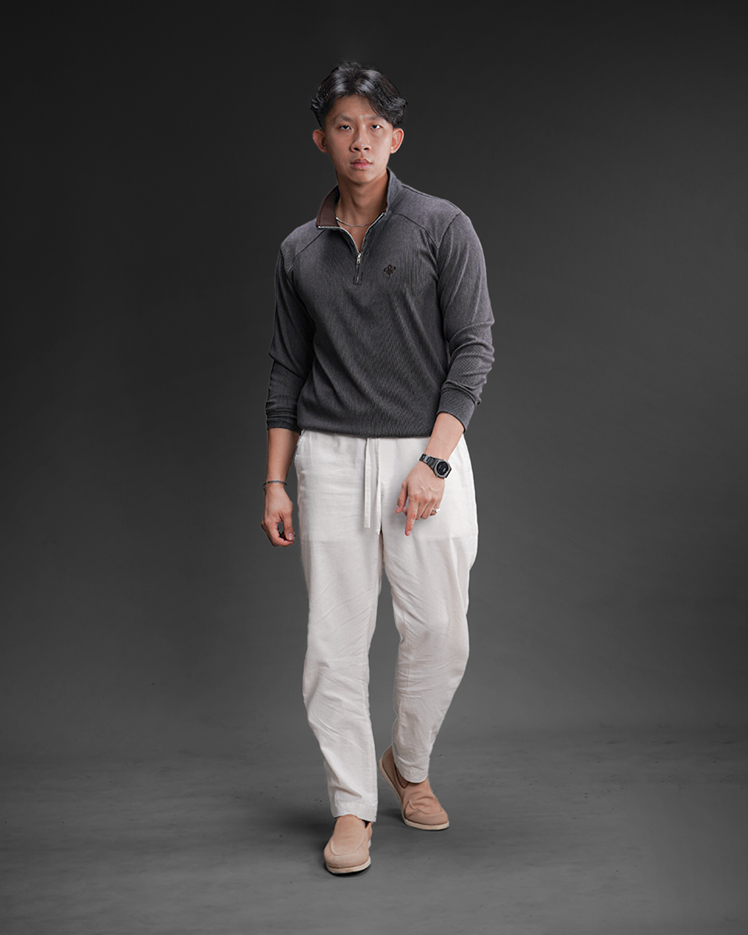 Polo Marvin IV Half Zip - Black