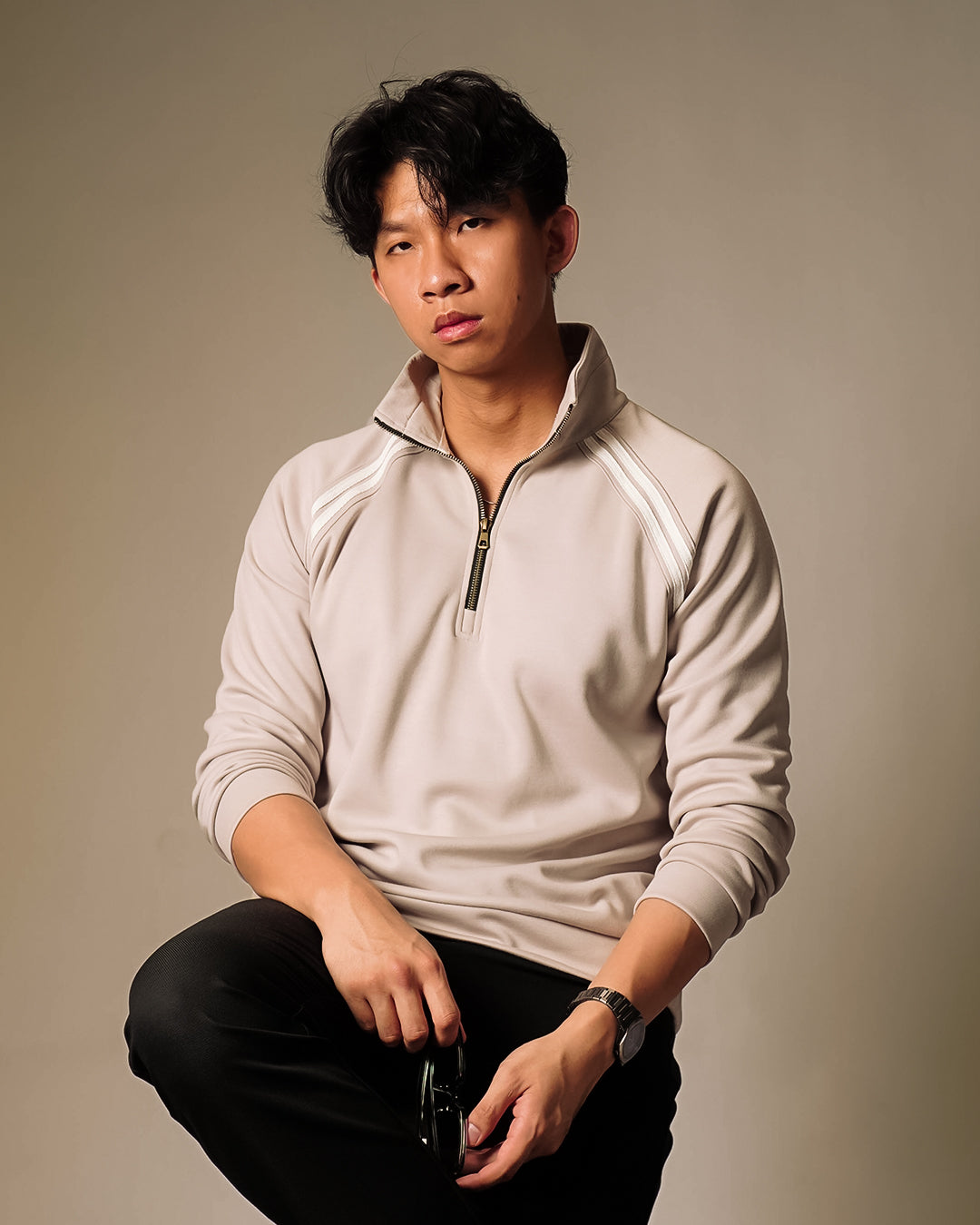 Lawson Halfzip Retro - Silver Gray