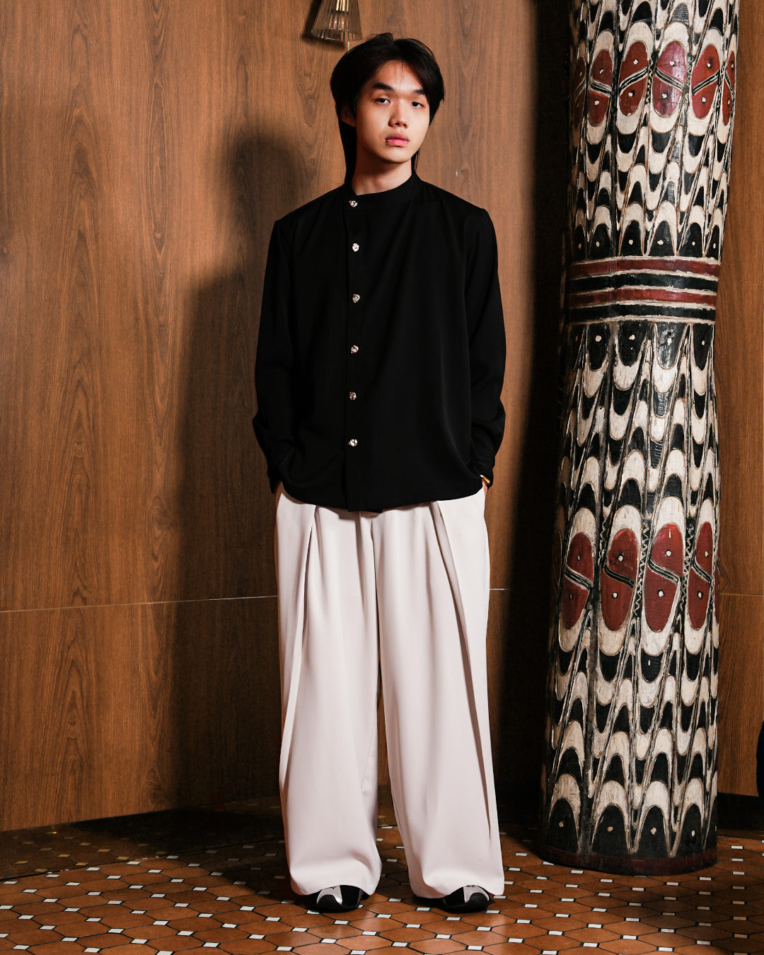 Asymetrical Shir - Black