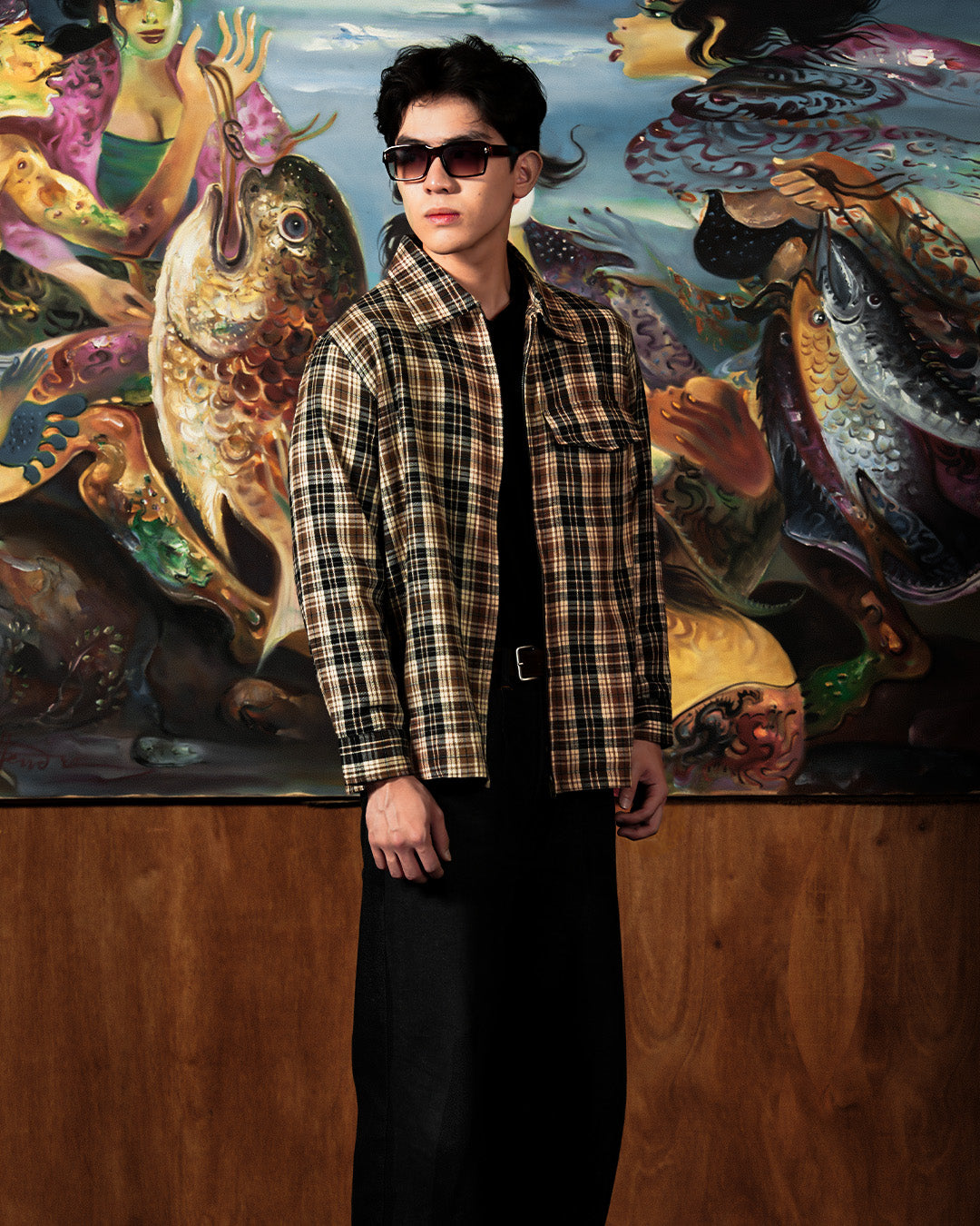 Flannel Overshirt Jacket - Hazel Tartan