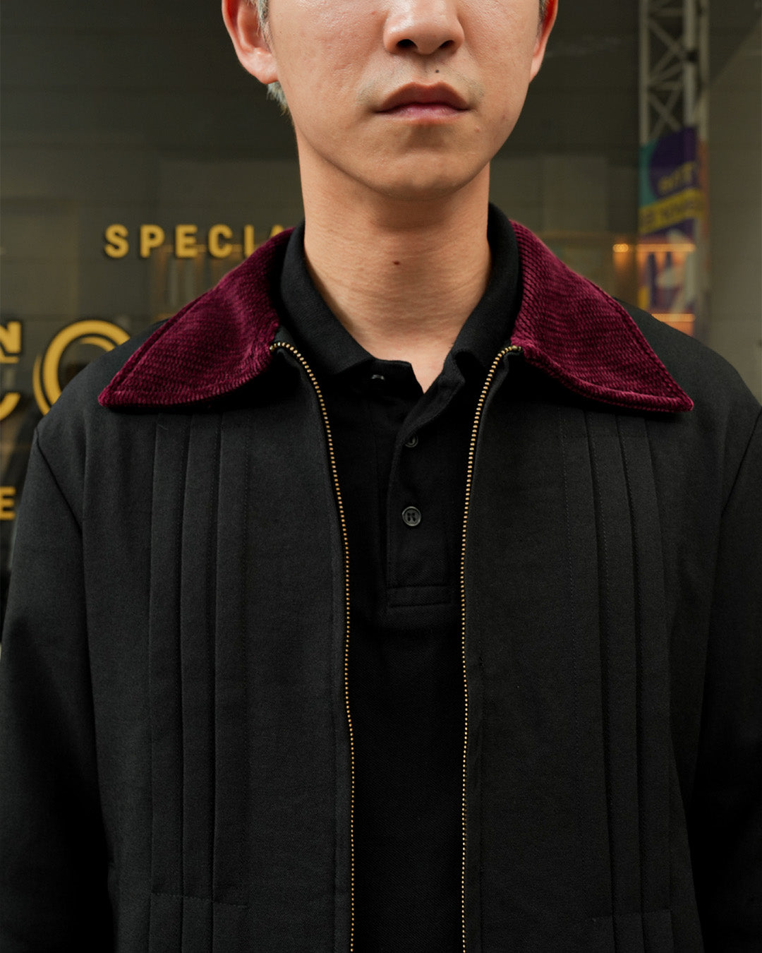 Milano Pleat Jacket - Black