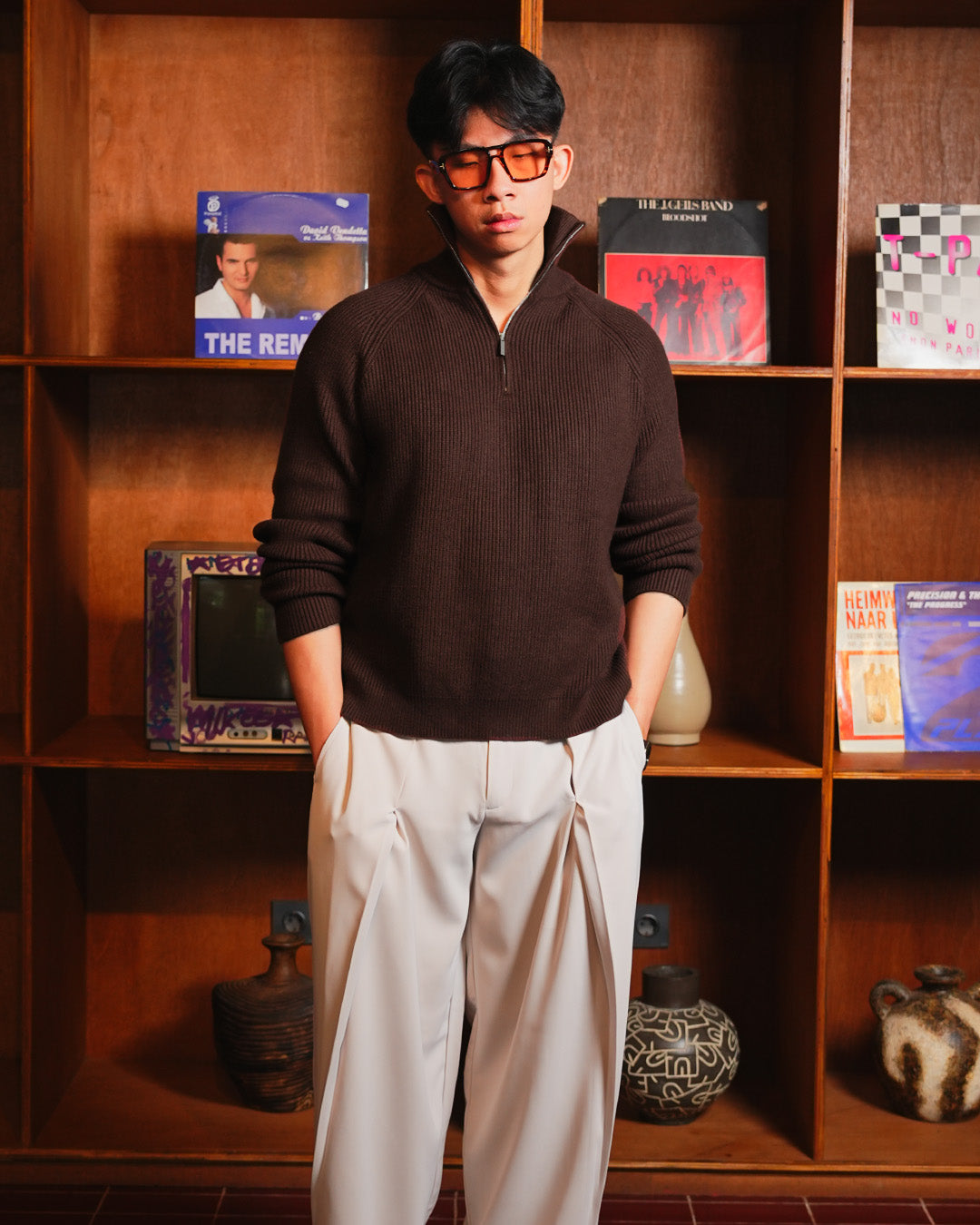 Minimal Knitwear Half Zip