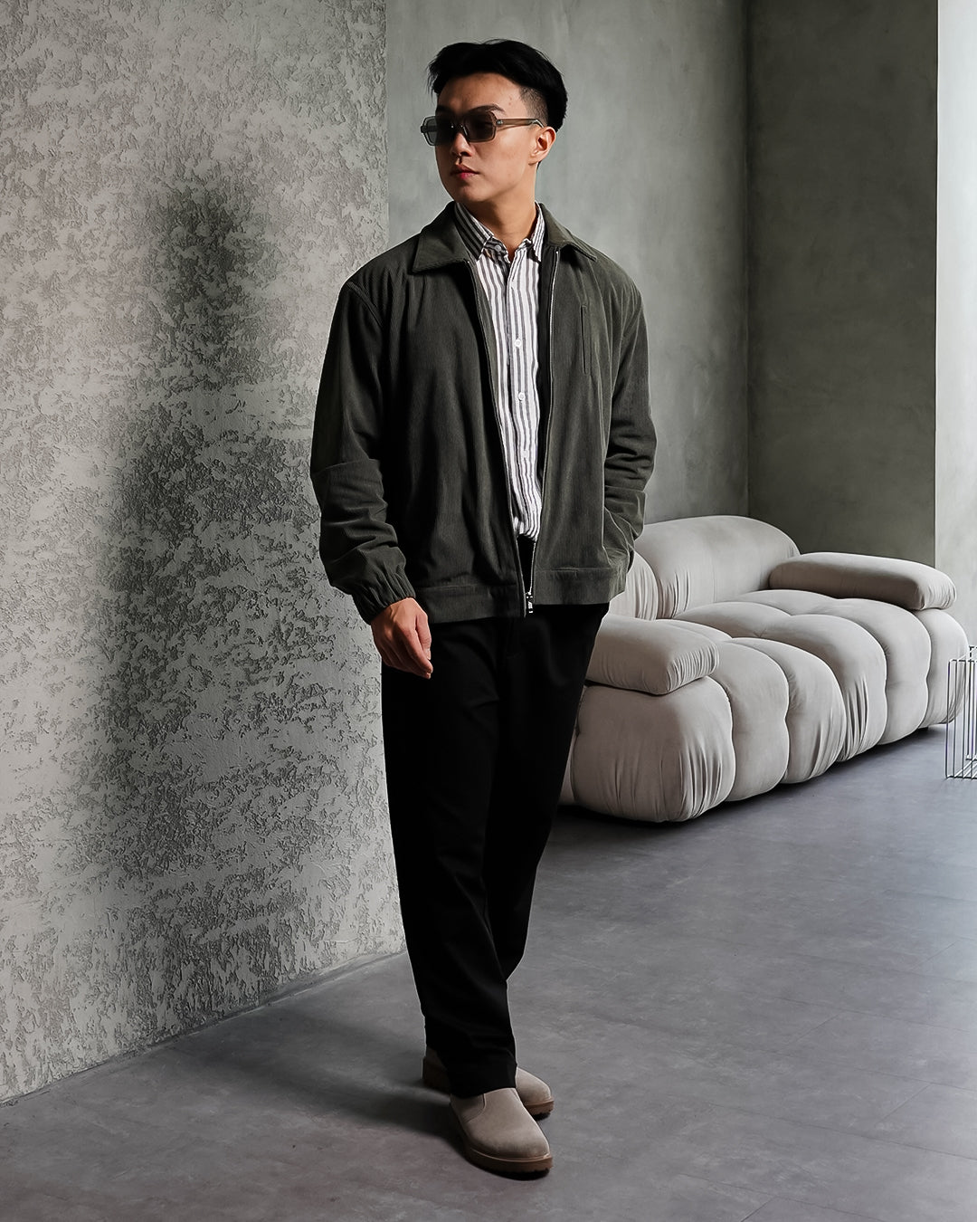 Minimal Jacket Corduroy - Army