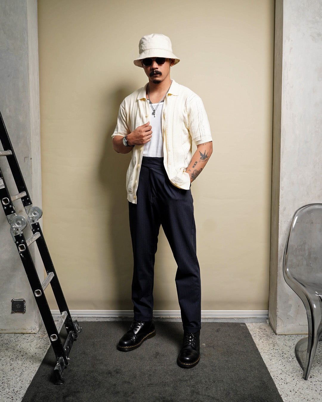 Lexington Knitwear Short Shirt Sleeve - Offwhite