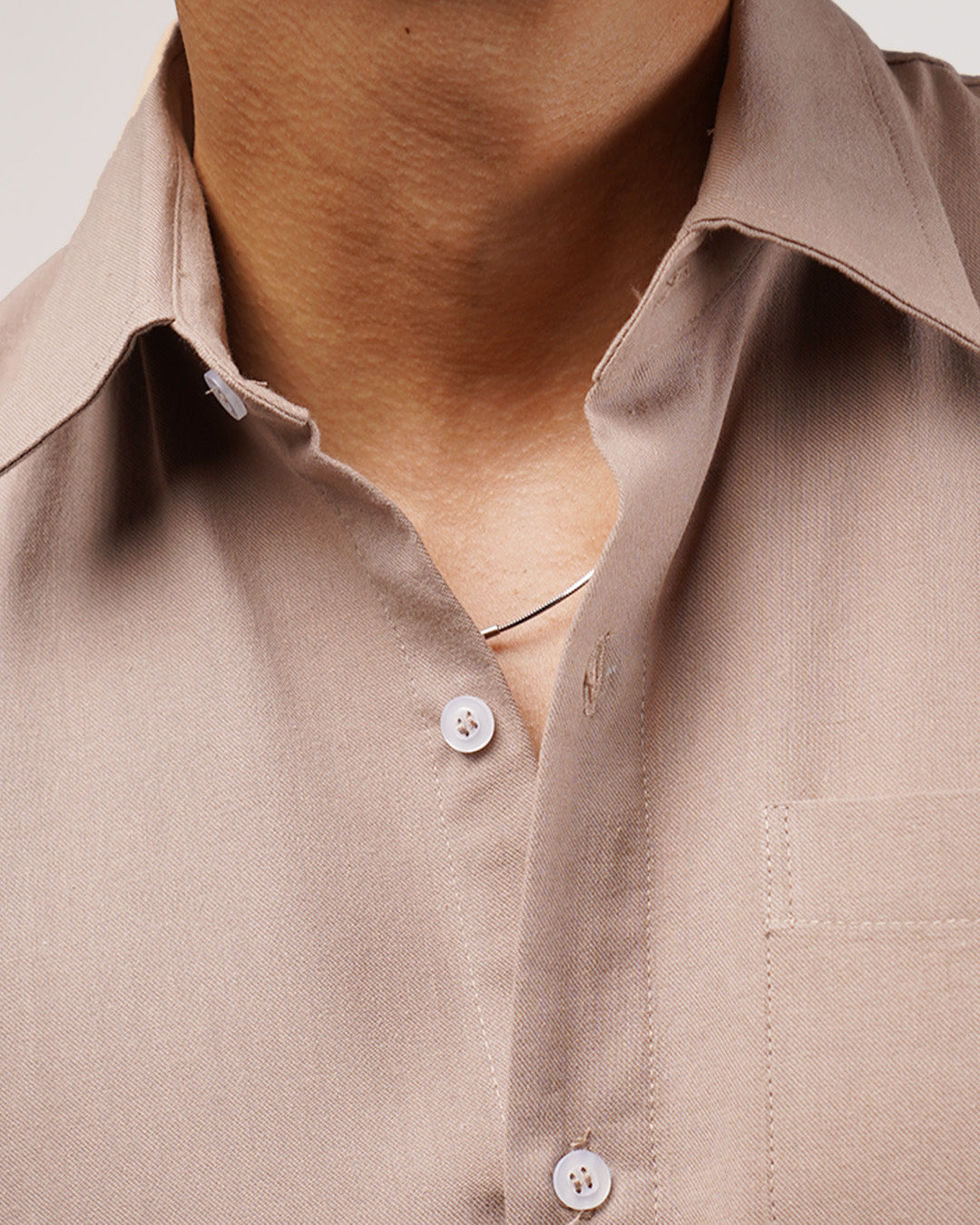 HOMME Linen Shirt - Mocca