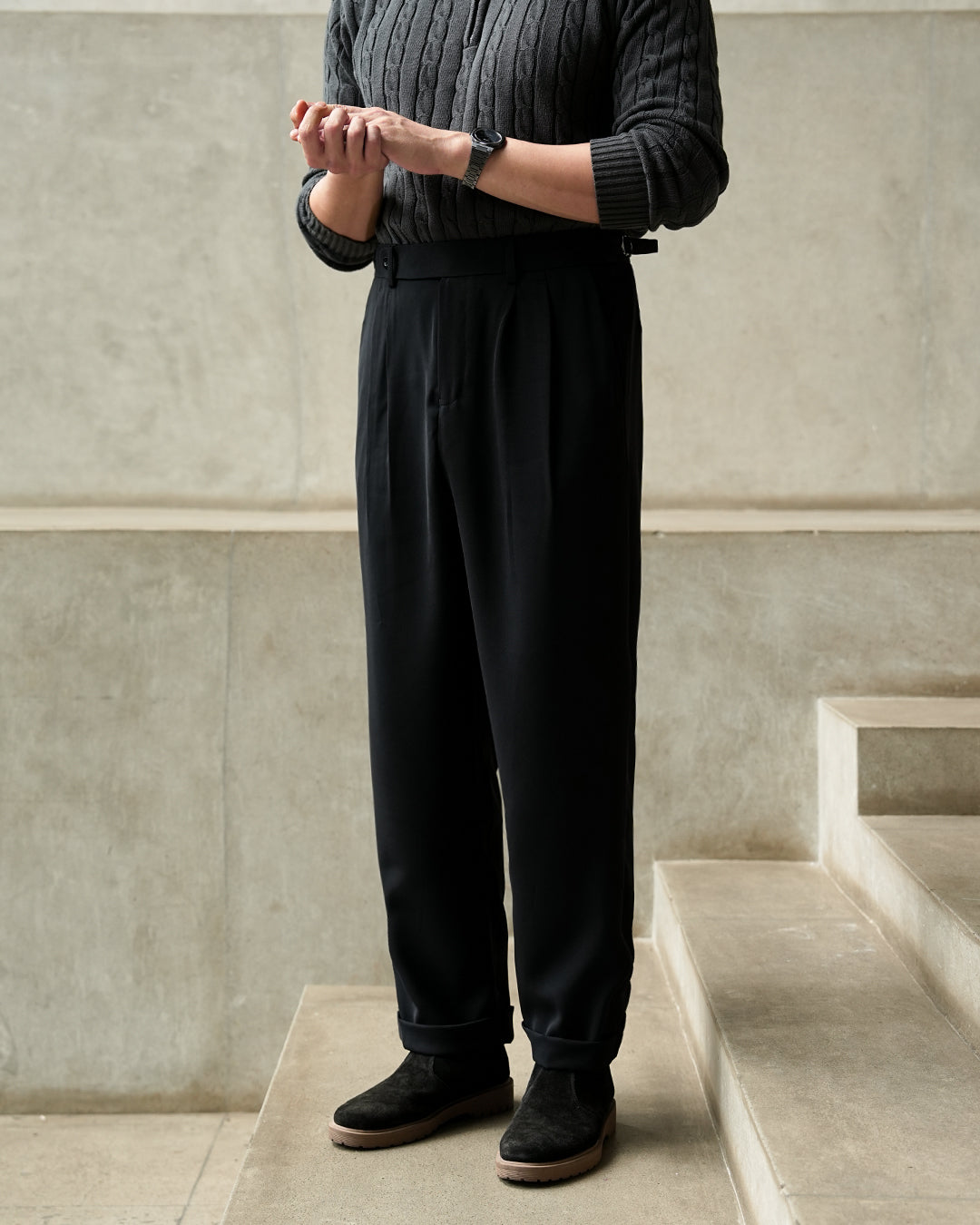 Basic Gurkha Pants - Black
