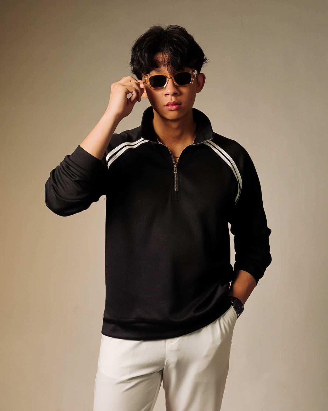 Lawson Halfzip Retro - Jet Black