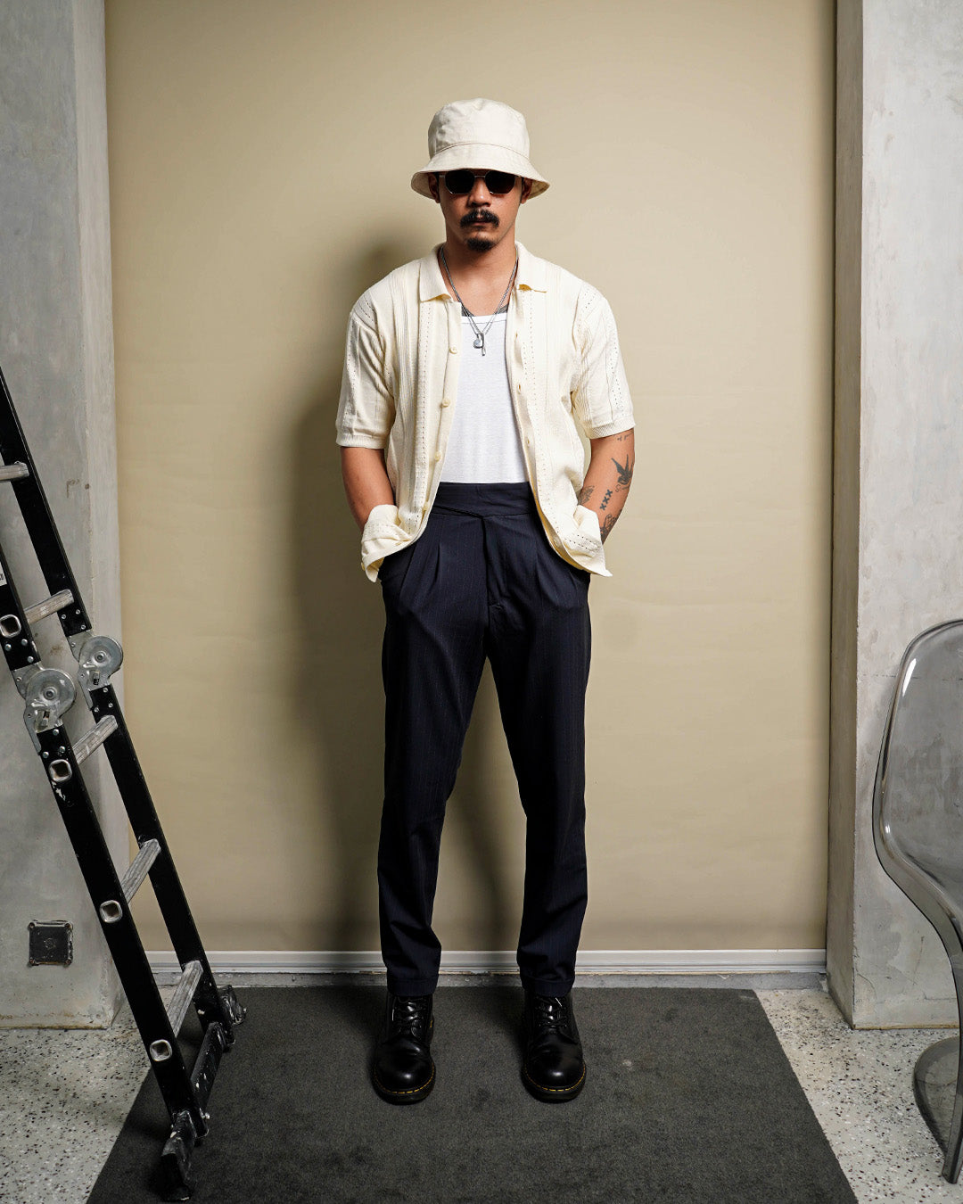 Lexington Knitwear Short Shirt Sleeve - Offwhite