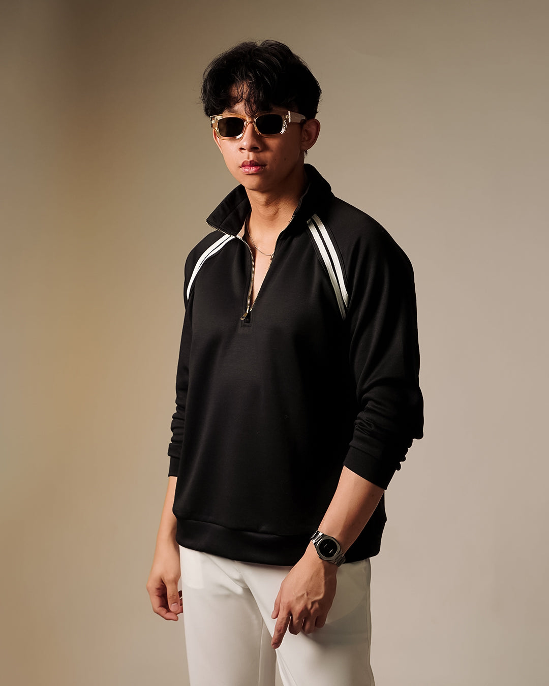 Lawson Halfzip Retro - Jet Black