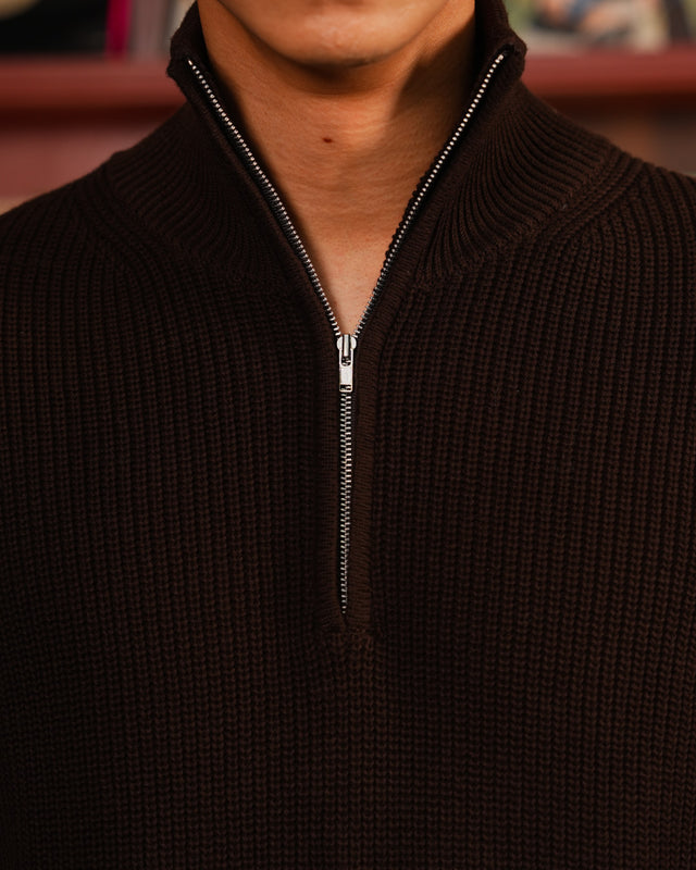 Cotton Rich Half Zip Knitwear