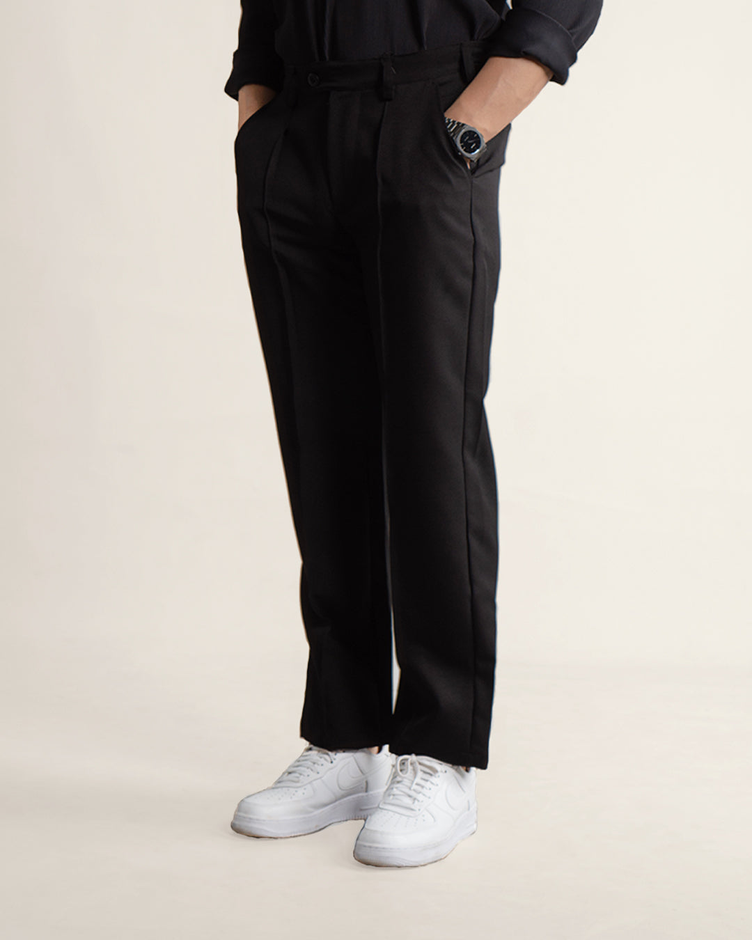 Trouser Stripe Pants - Black