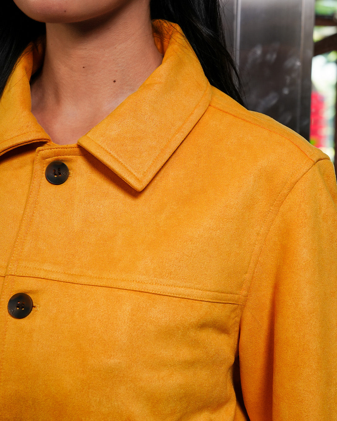 Minimal Button Suede