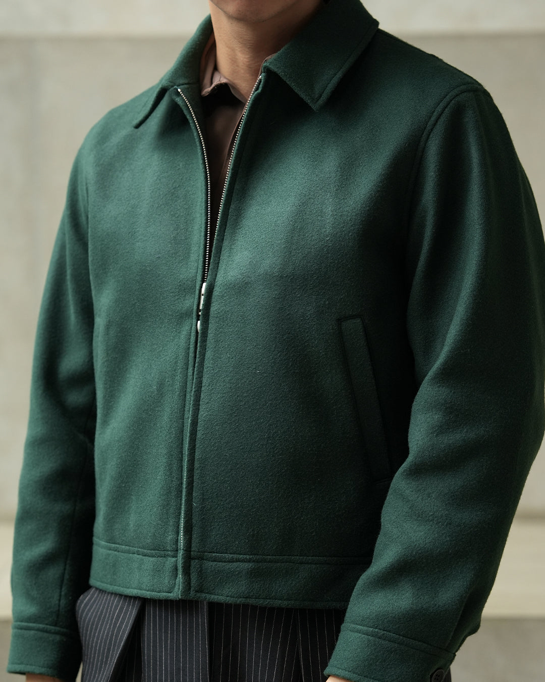 Wool Fiber Jacket SGNR - Emerald