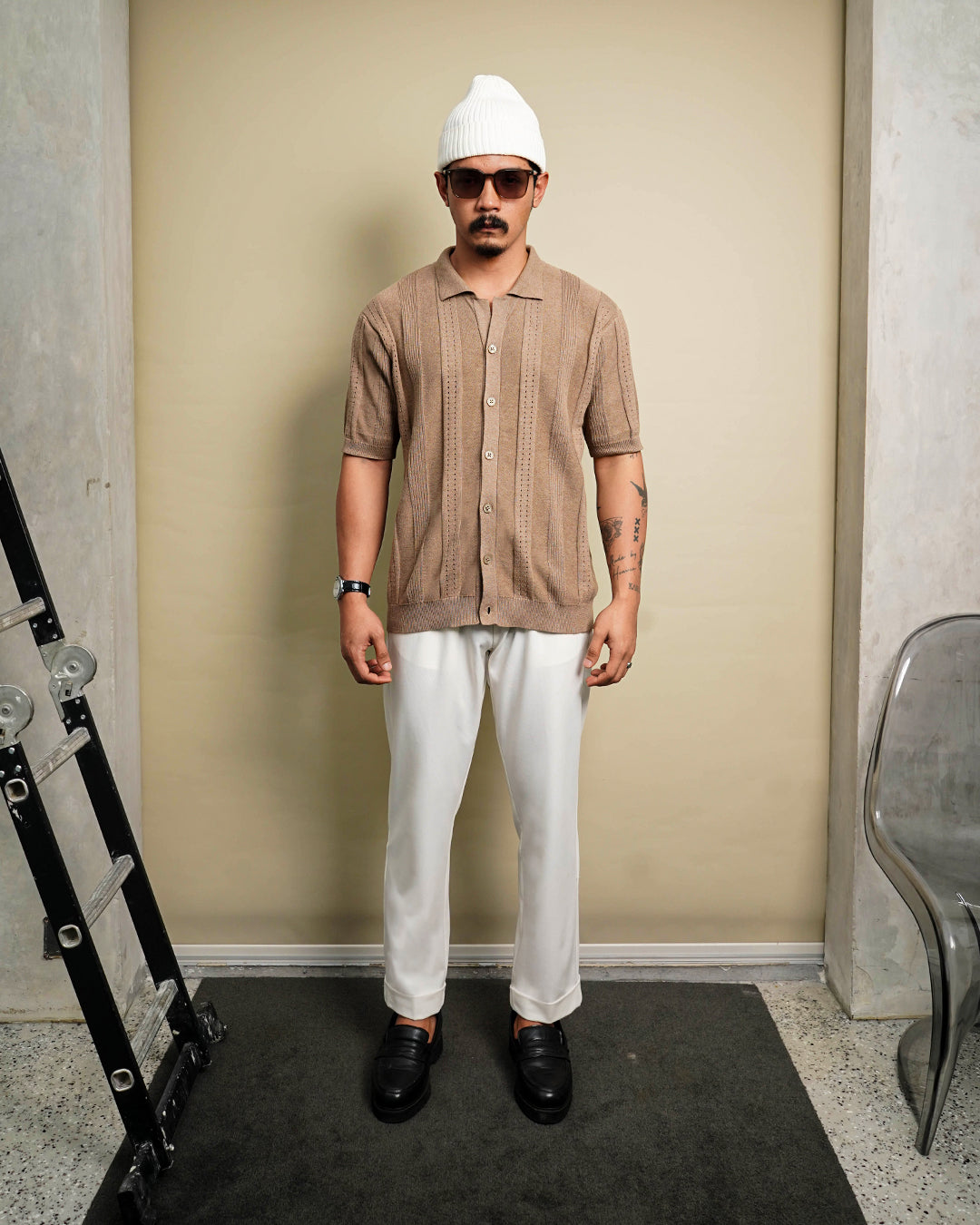 Lexington Knitwear Short Shirt Sleeve - Brown