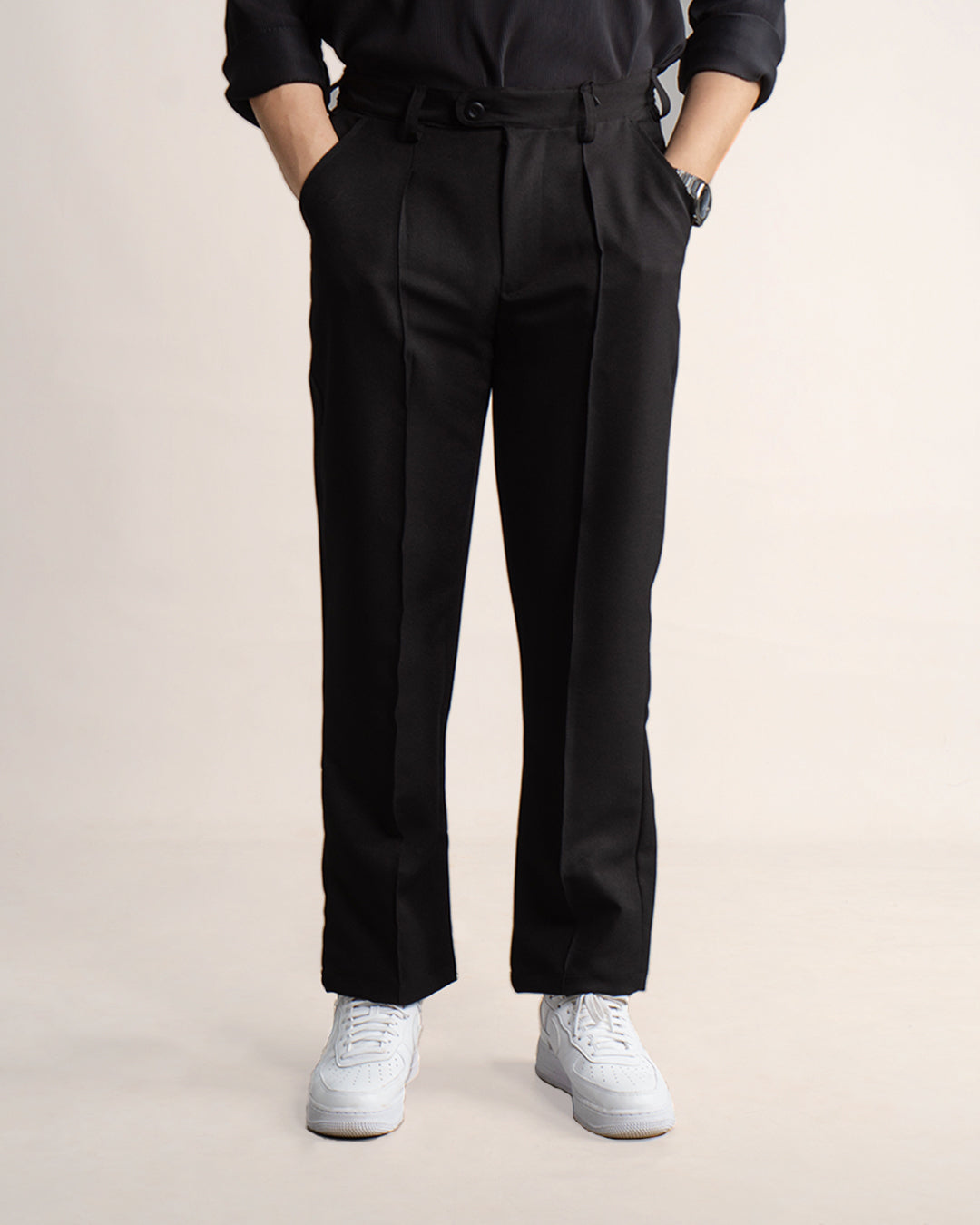 Trouser Stripe Pants - Black
