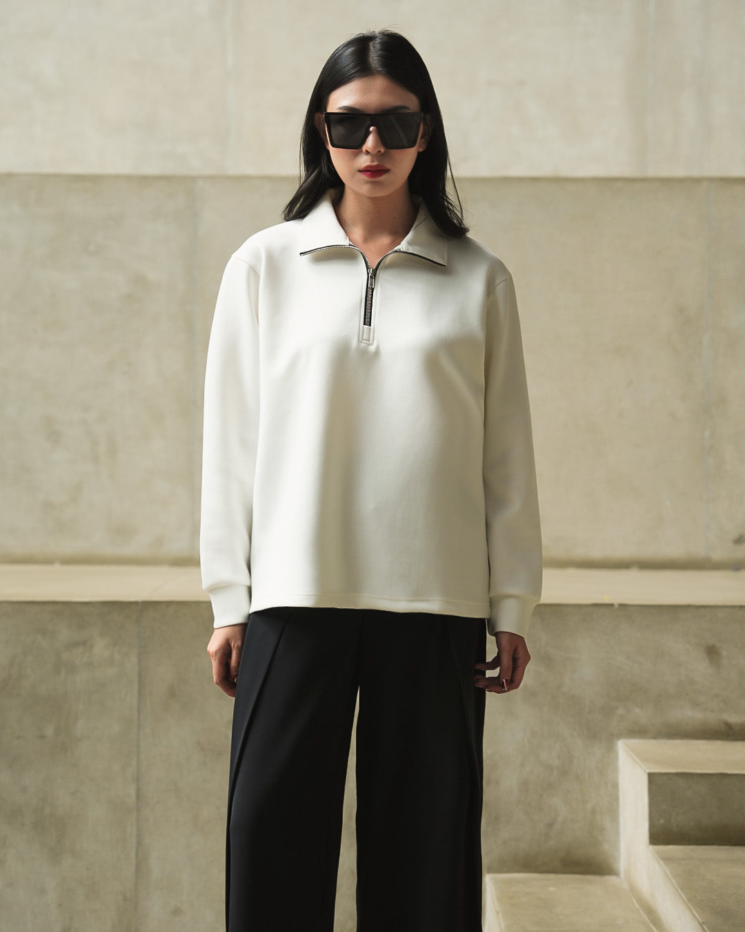 Half Zip Breeze Wear 2.0 - White