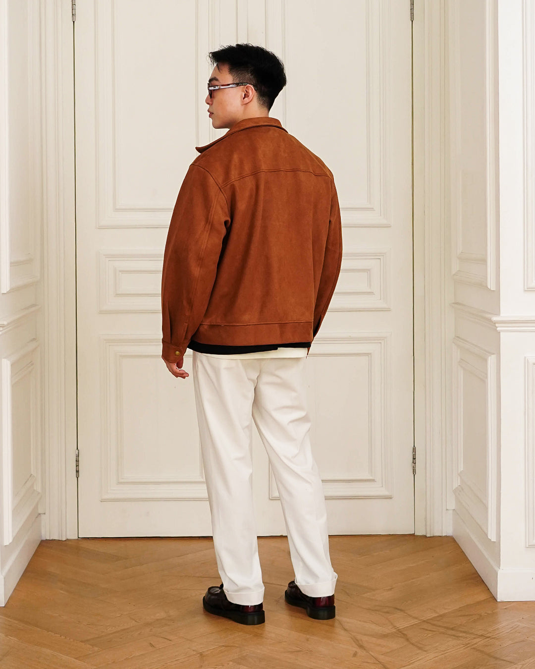 Downtown City Suede Jacket - Camel