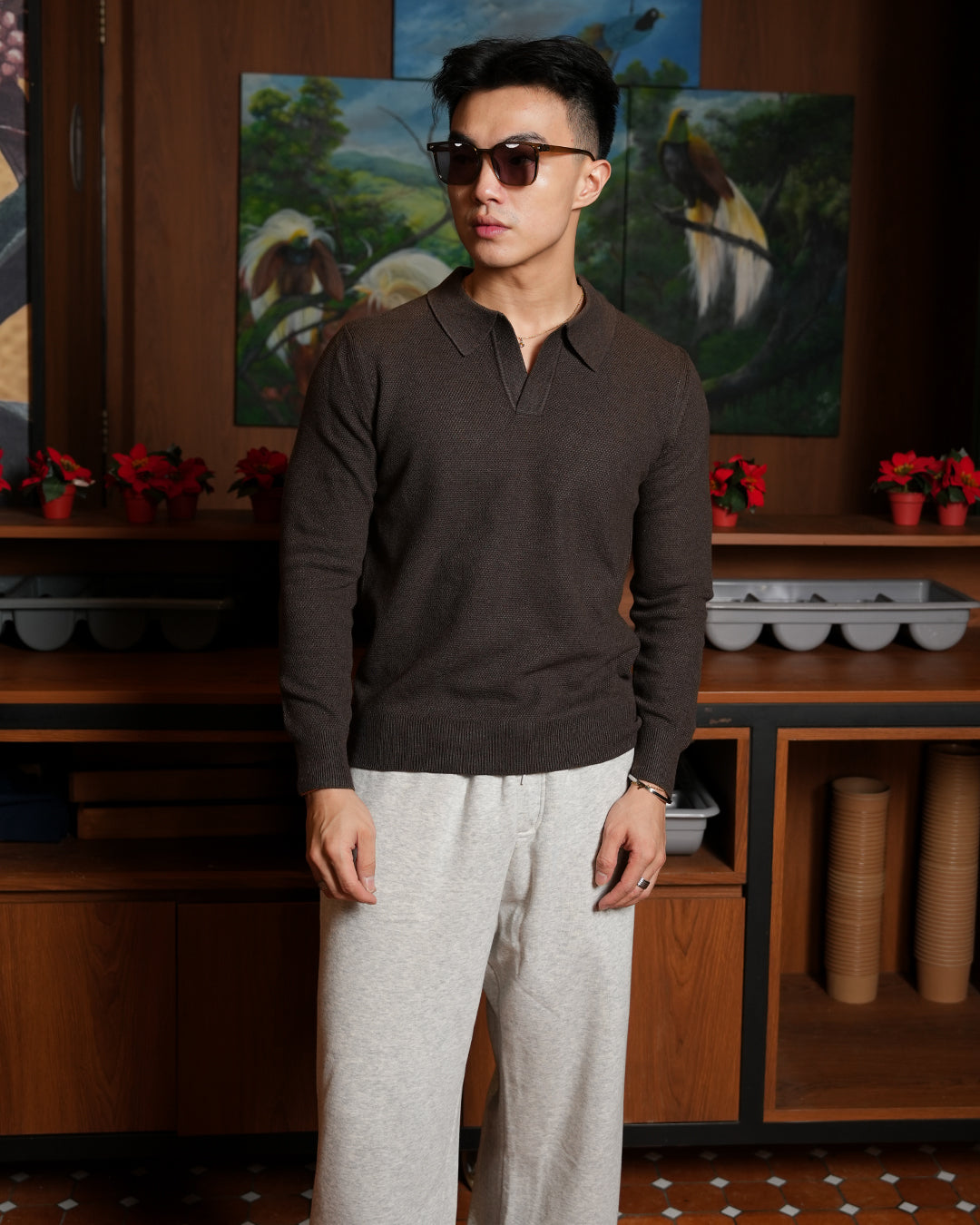 Castello Polo Shirt - Coffee