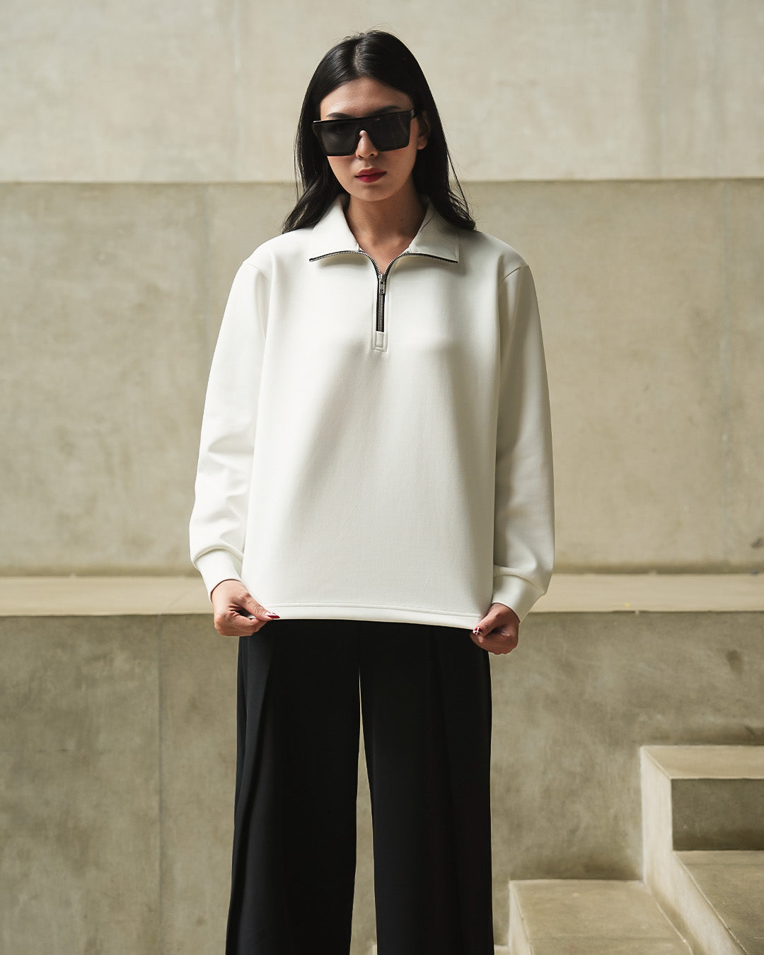 Half Zip Breeze Wear 2.0 - White