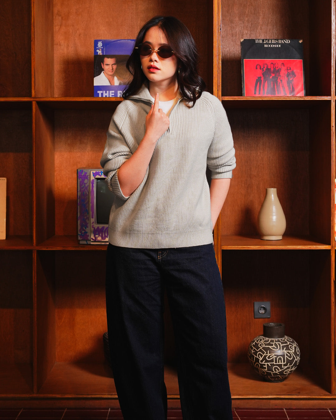 Minimal Knitwear Half Zip