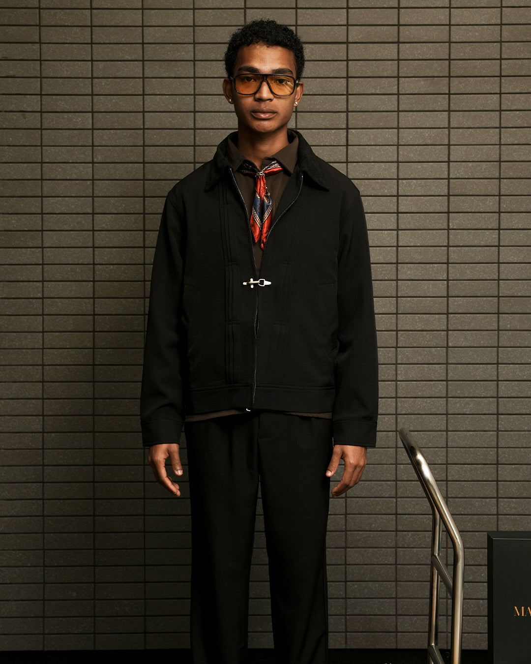 Monaco Clasp Jacket - Black