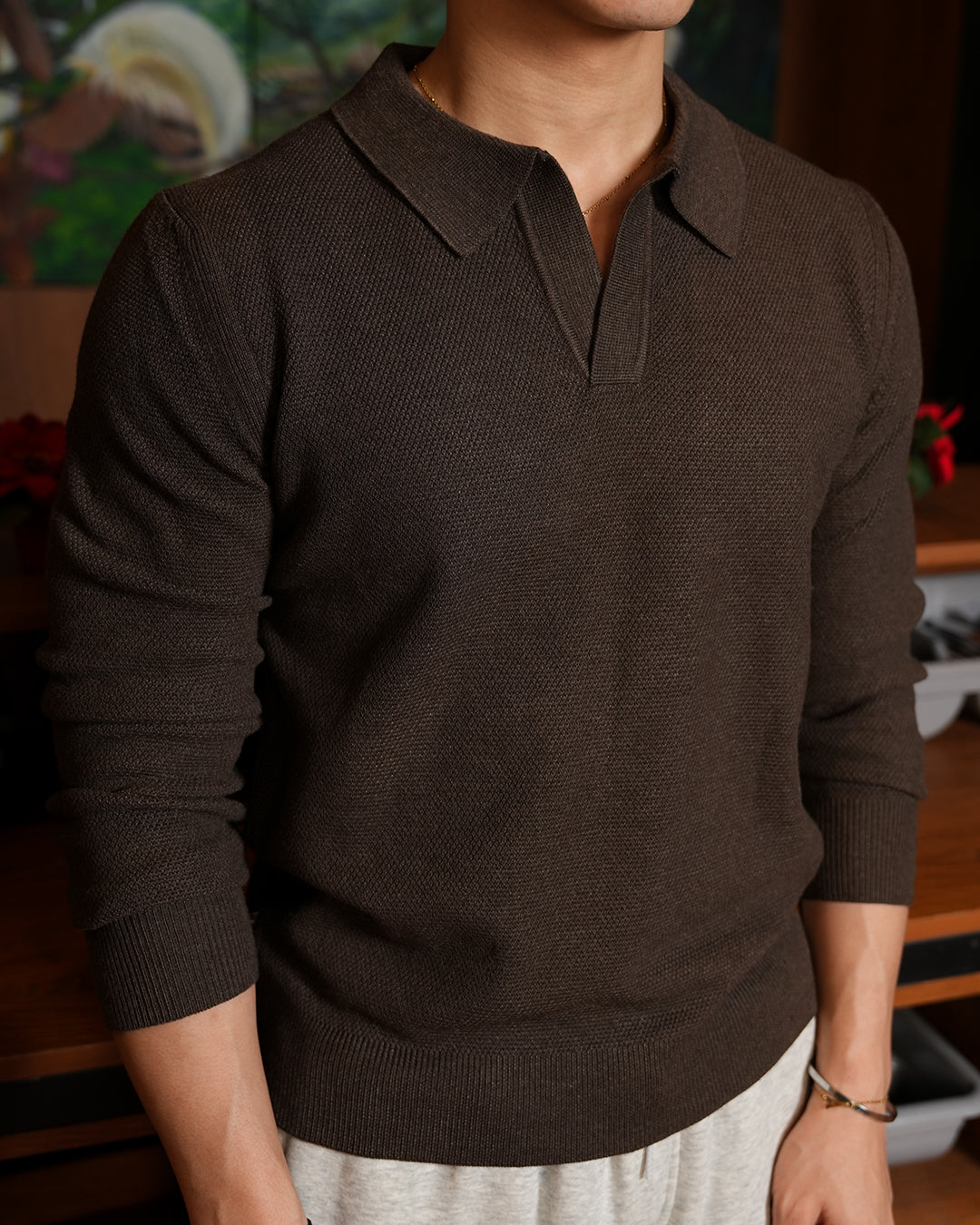 Castello Polo Shirt - Coffee