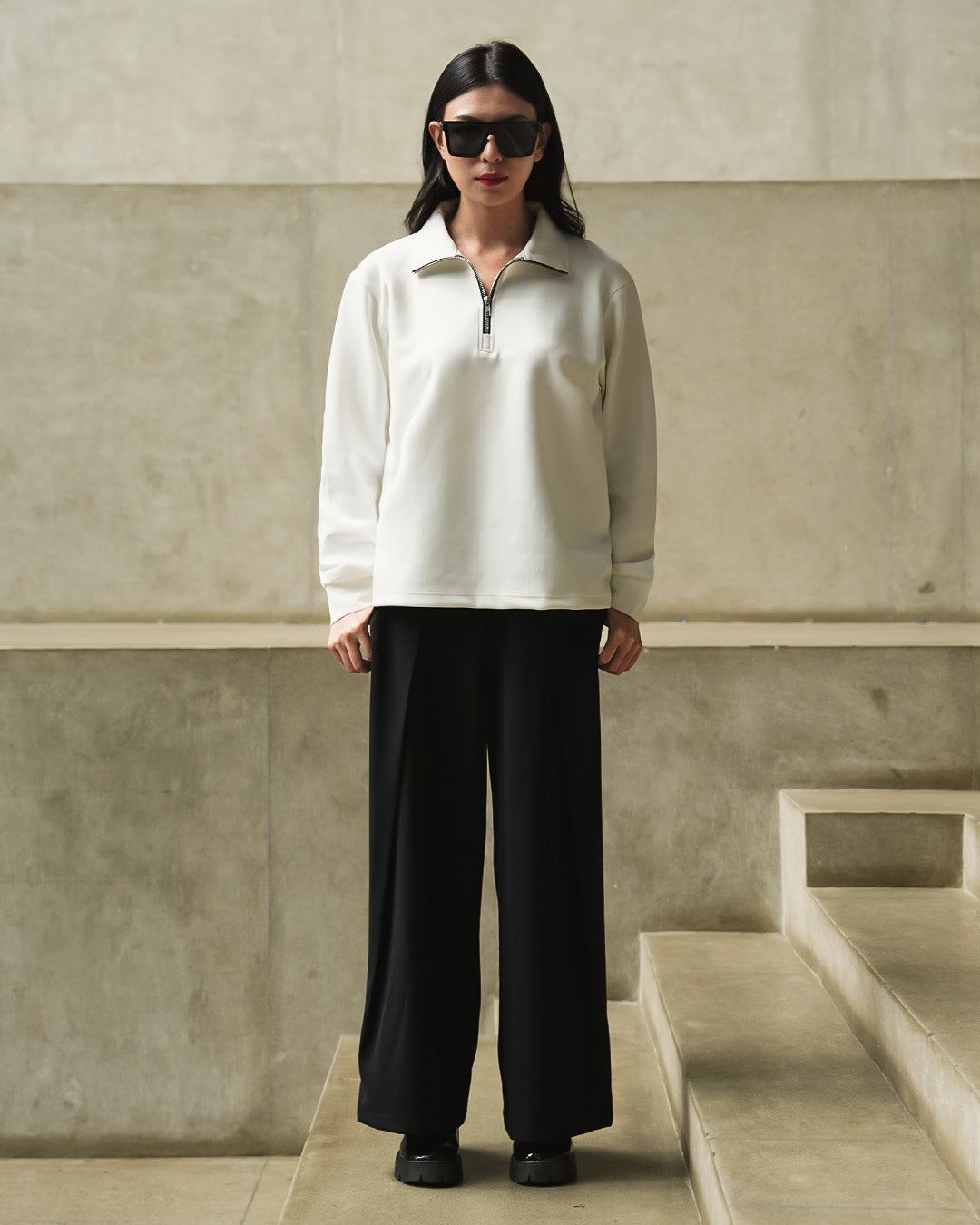 Half Zip Breeze Wear 2.0 - White
