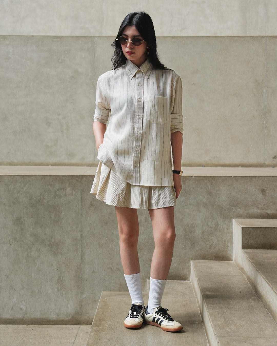 Abstract Stripe Shirt - Offwhite