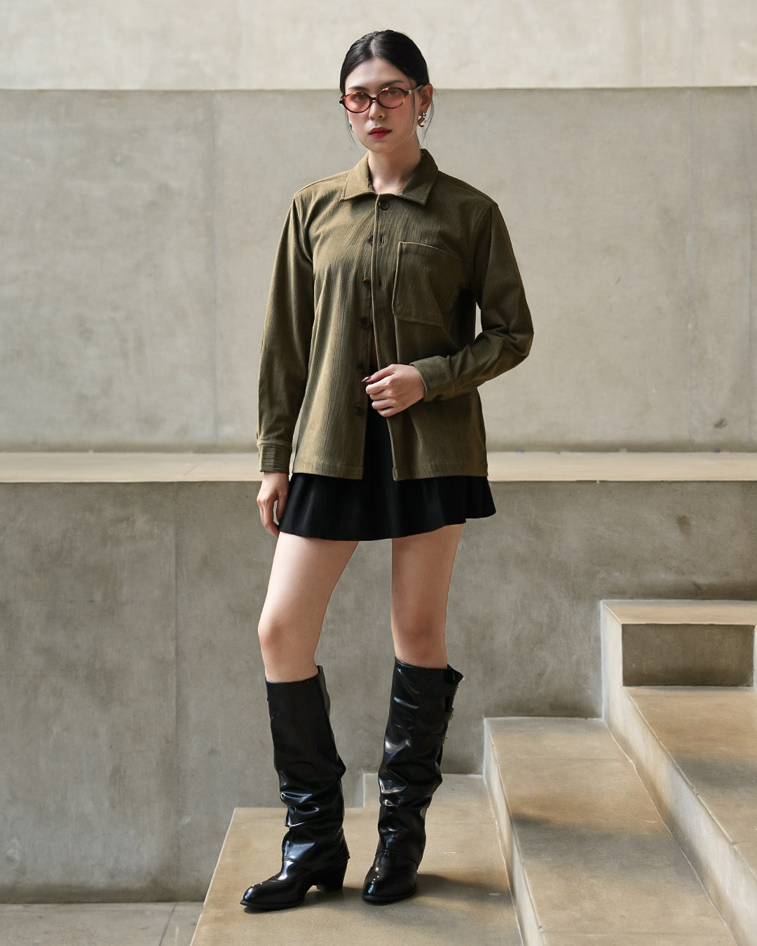 Overshirt Corduroy - Sage Green