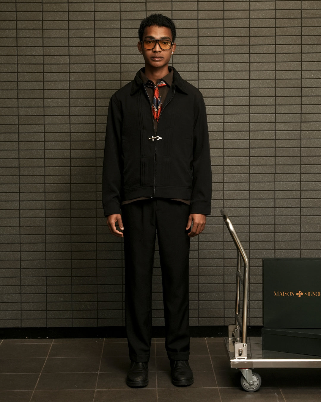Monaco Clasp Jacket - Black