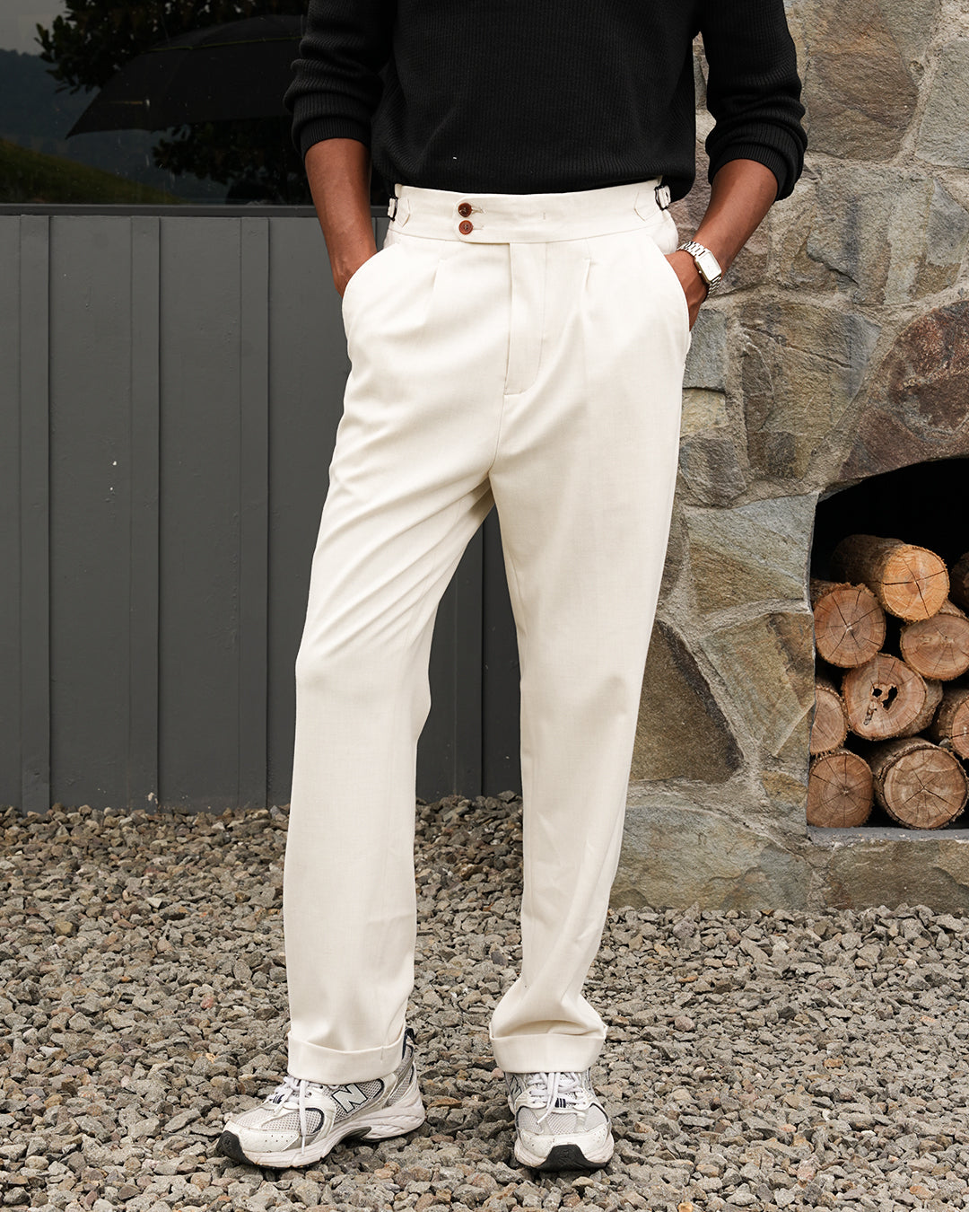 Gurkha Pants Cotton Wool - Offwhite